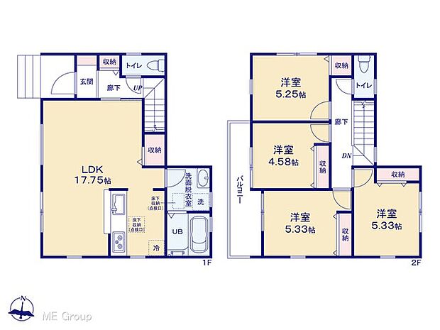 【4LDK】図面と異なる場合は現況を優先