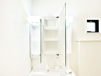 その他設備(三面鏡裏収納)