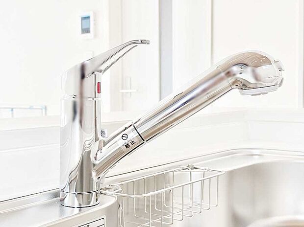 【その他設備(浄水器)】いつでも清潔なおいしいお水を。一つの水栓で水道水と浄水を使い分け。