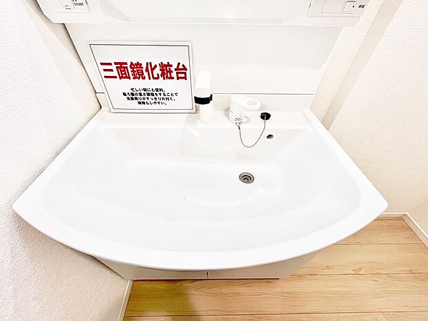 【その他設備(ハンドシャワー水栓)】ハンドシャワー付き！使いやすい洗面台。