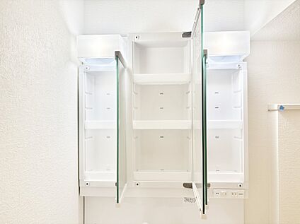 その他設備(三面鏡裏収納)