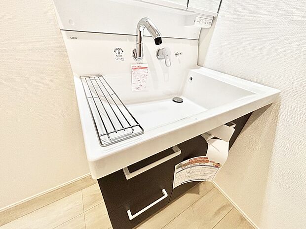 【その他設備(ハンドシャワー水栓)】ハンドシャワー付き！使いやすい洗面台。