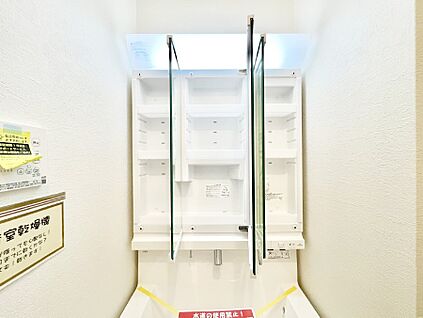 その他設備(三面鏡裏収納)