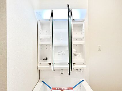 その他設備(三面鏡裏収納)