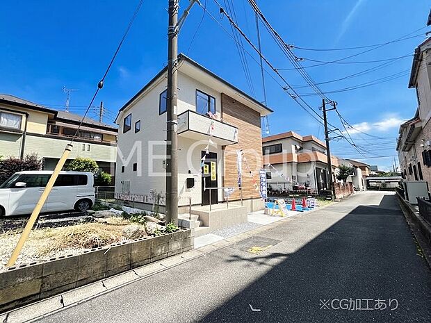 【前面道路含む現地写真】堂々完成！！ ここから始まる新生活を応援いたします！ 