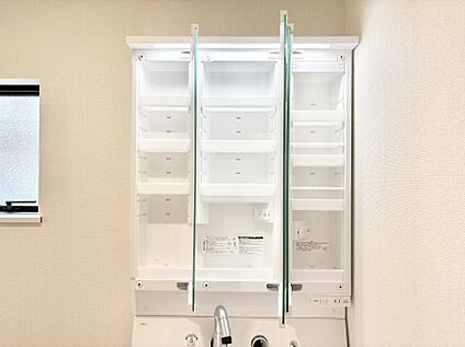 その他設備(三面鏡裏収納)