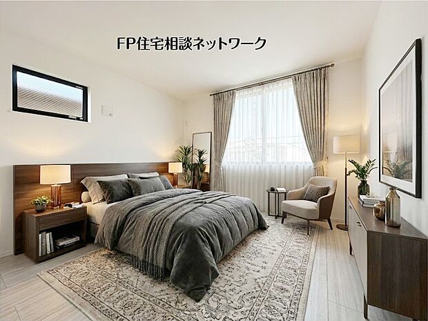 【洋室│6.2帖】 本画像はAIがCGで家具作成しており、実際の現地に家具は設置されておりません。また、販売価格に家具等は含まれておりません。