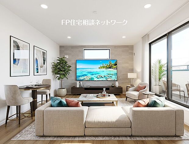 【LDK│18.62帖】 本画像はAIがCGで家具を作成しており、実際の現地に家具は設置されておりません。また、販売価格に家具等は含まれておりません。