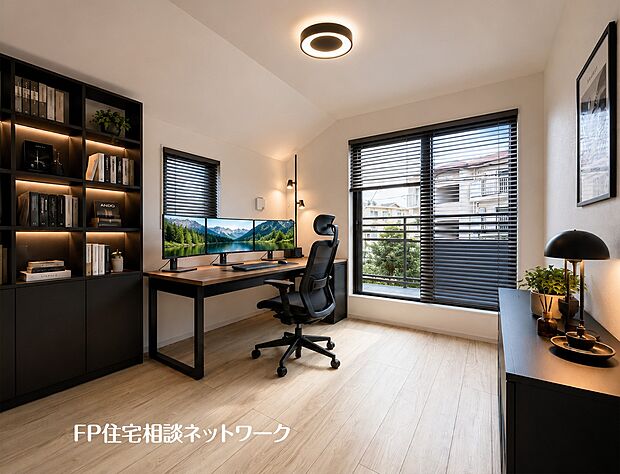 【洋室│5.2帖】 本画像はAIがCGで家具を作成しており、実際の現地に家具は設置されておりません。また、販売価格に家具等は含まれておりません。
