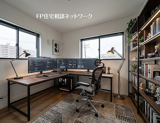 【洋室】【洋室│5.3帖】 本画像はAIがCGで家具を作成しており、実際の現地に家具は設置されておりません。また、販売価格に家具等は含まれておりません。