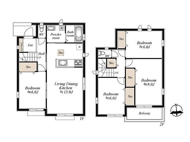 (B号棟)、価格2790万円、4LDK、土地面積140.17m2、建物面積96.88m2