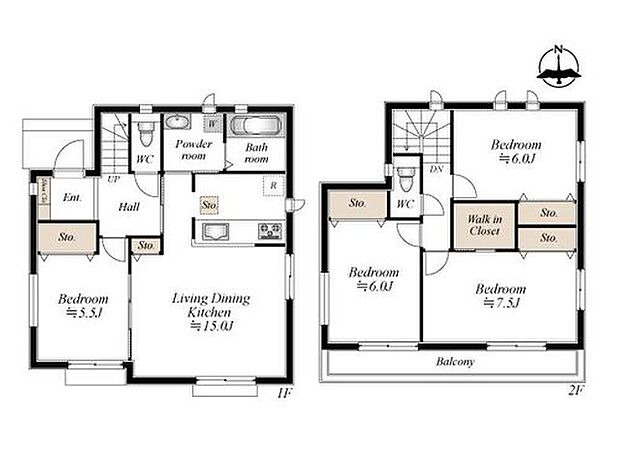【4LDK】家事効率を高める、水まわり集約プラン。 移動のムダを減らした動線設計と豊富な収納で、日々の暮らしをスムーズにサポートします。
