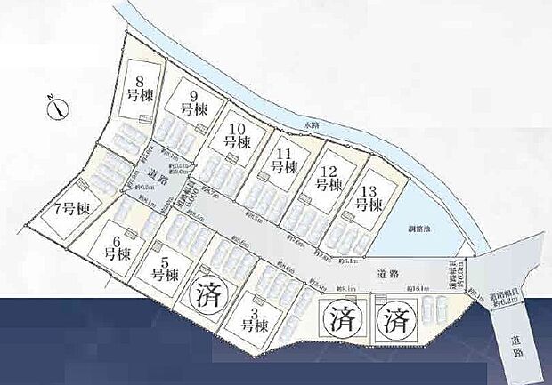 全13区画