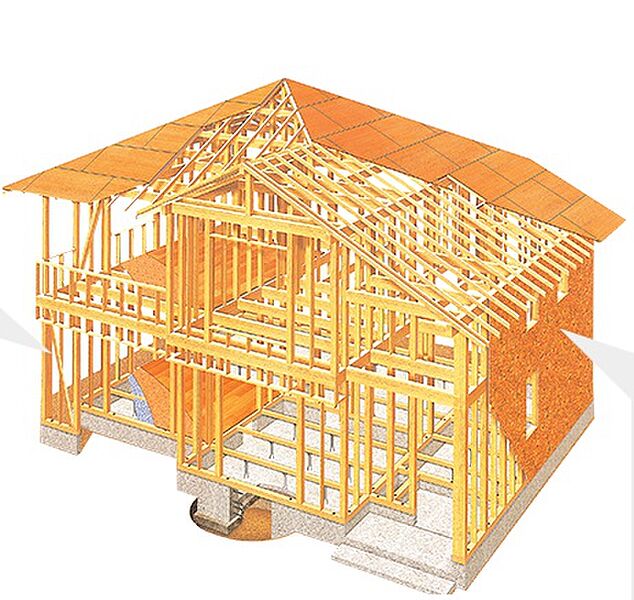 耐久性に優れた木造軸組工法×モノック工法！ 