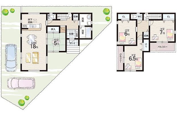【4LDK】○小部小学校・・・徒歩６分 ○小部中学校・・・徒歩８分