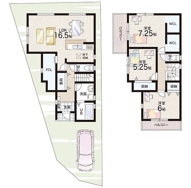 【3LDK】○八田壮小学校・・・徒歩4分 ○八田壮中学校・・・徒歩8分