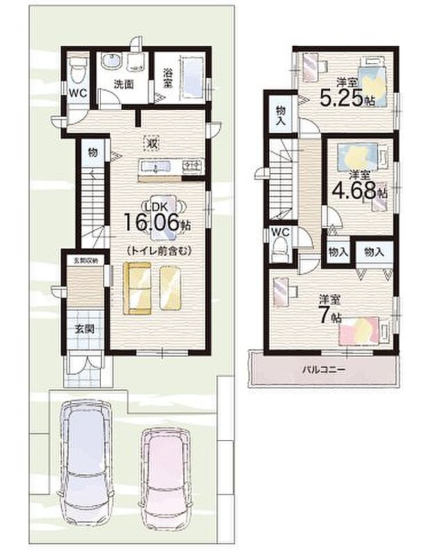 【3LDK】○下畑台小学校・・・徒歩2分 ○桃山台中学校・・・徒歩7分