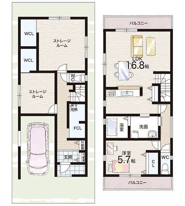【1LDK+S(納戸)】○恵我小学校・・・徒歩13分 ○松原第七中学校・・・徒歩25分