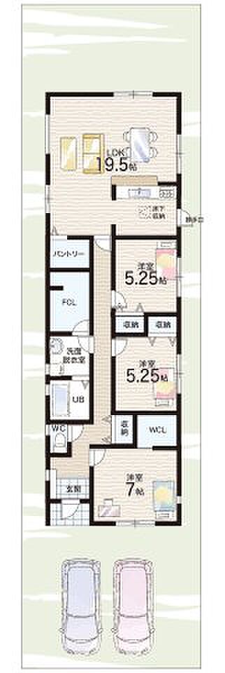 【3LDK+S(納戸)】○郡山南小学校・・・徒歩10分 ○郡山中学校・・・徒歩23分