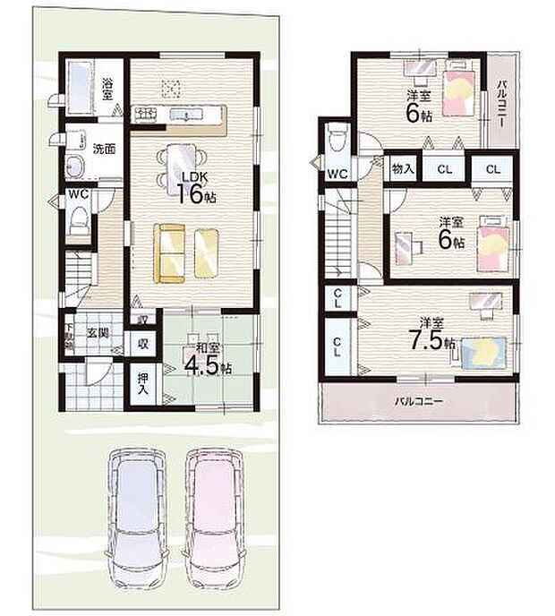 【4LDK】○壱分小学校・・・徒歩13分 ○大瀬中学校・・・徒歩27分