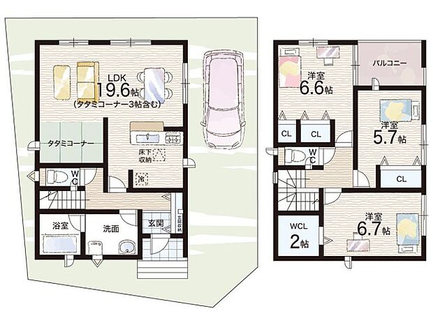 【3LDK】○鳥飼東小学校・・・徒歩9分 ○第五中学校・・・徒歩10分