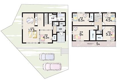○広陵小学校・・・徒歩10分 ○広陵中学校・・・徒歩18分 