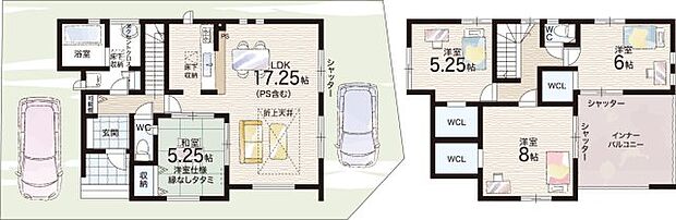 【4LDK】○船橋小学校・・・徒歩17分 ○招提中学校・・・徒歩25分