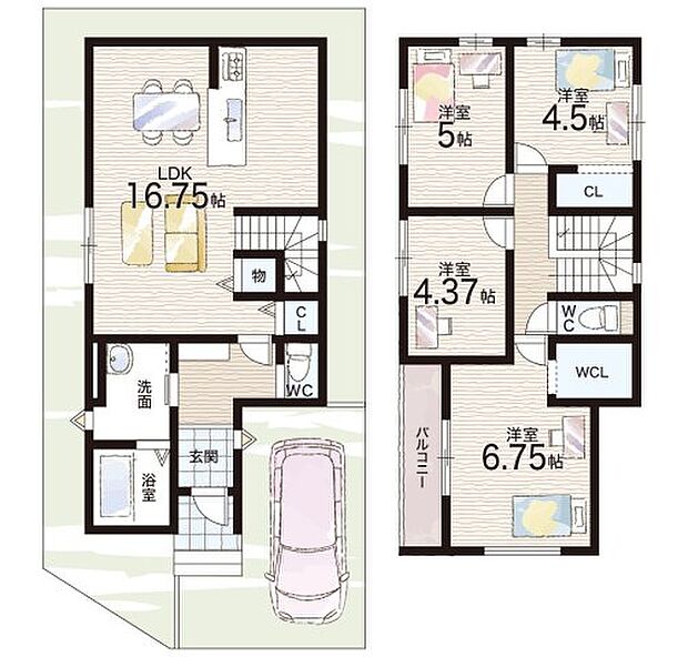 【4LDK】○大冠小学校・・・徒歩4分 ○第六中学校・・・徒歩13分