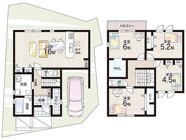 【4LDK】○菅原小学校・・・徒歩8分 ○長尾中学校・・・徒歩27分