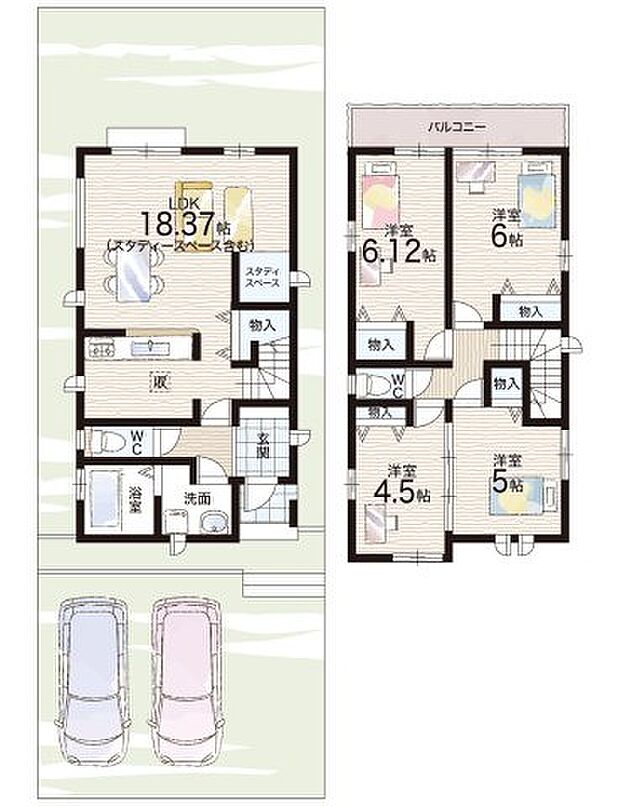 【4LDK】○北五葉小学校・・・徒歩9分 ○鈴蘭台中学校・・・徒歩12分