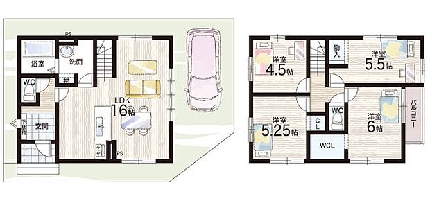 【4LDK】○大正小学校・・・徒歩23分 ○大正中学校・・・徒歩40分
