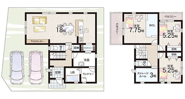 【3LDK+S(納戸)】○四条北小学校・・・徒歩5分 ○深野中学校・・・徒歩17分