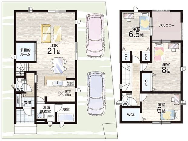 【3LDK+S(納戸)】○牧小学校・・・徒歩18分 ○田辺中学校・・・徒歩25分