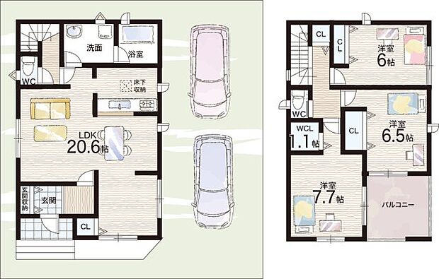 【3LDK】○楠根小学校・・・徒歩9分 ○楠根中学校・・・徒歩10分