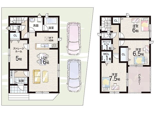 【3LDK+S(納戸)】○楠根小学校・・・徒歩９分 ○楠根中学校・・・徒歩１０分