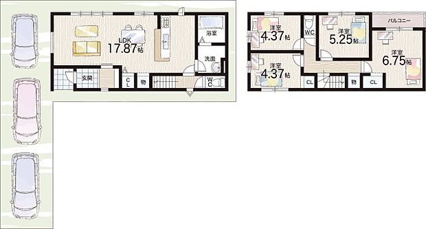 【4LDK】○田辺東小学校・・・徒歩7分 ○培良中学校・・・徒歩11分