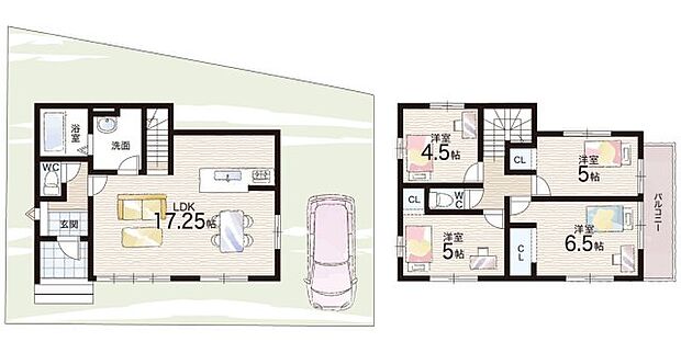 【4LDK】○南大冠小学校・・・徒歩5分 ○冠中学校・・・徒歩16分