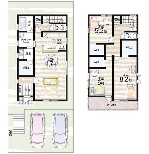 【3LDK】○樟葉南小学校・・・徒歩6分 ○楠葉西中学校・・・徒歩24分