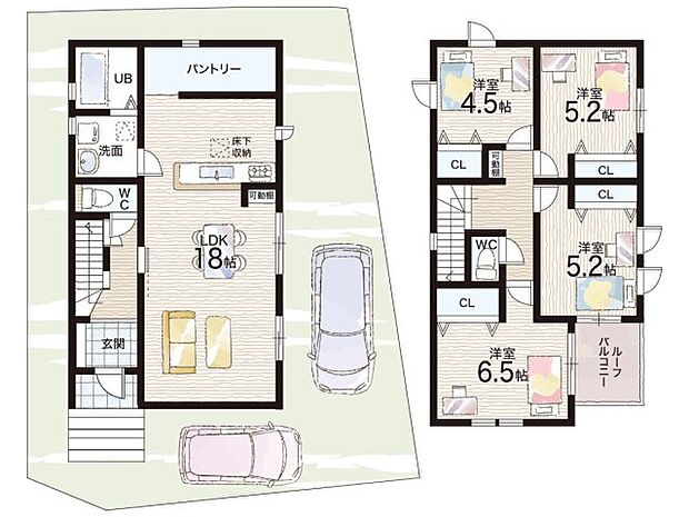 【4LDK】○羽曳が丘小学校・・・徒歩17分 ○峰塚中学校・・・徒歩29分