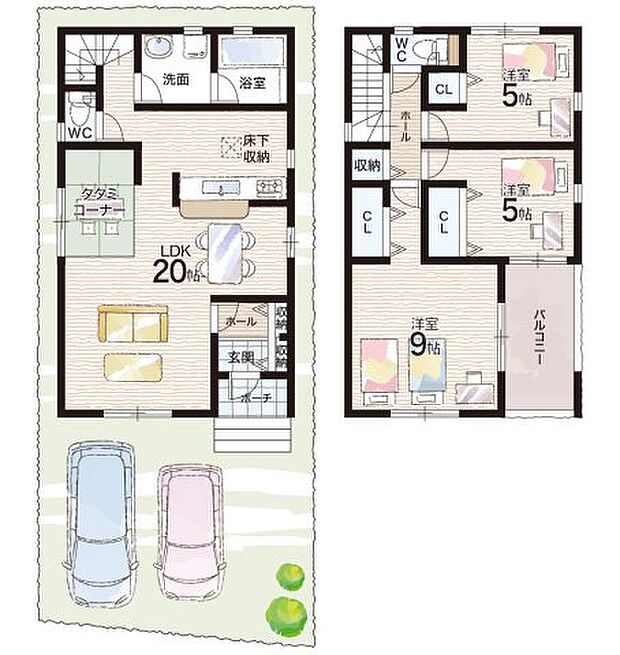 【3LDK】○殿山第一小学校・・・徒歩5分 ○第一中学校・・・徒歩5分