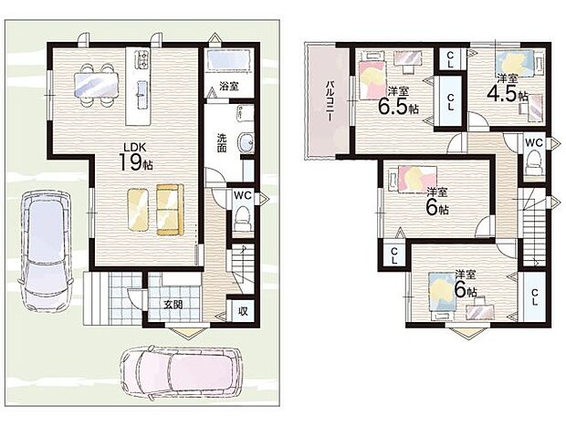 【4LDK】○三碓小学校・・・徒歩19分 ○富雄南中学校・・・徒歩8分