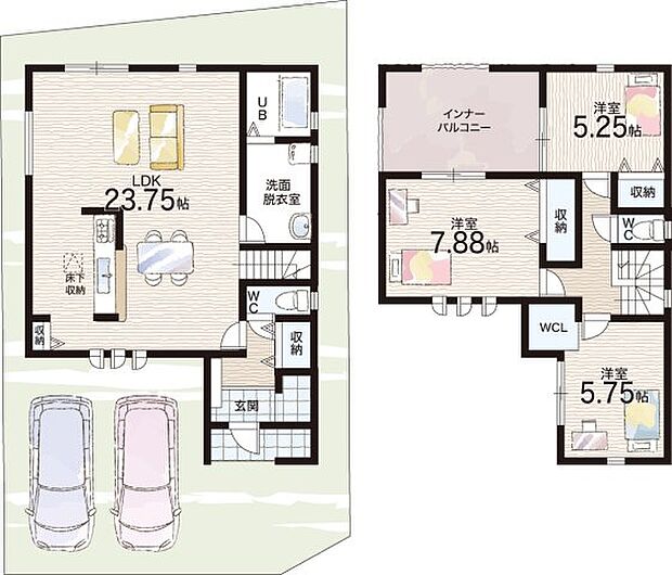 【4LDK+S(納戸)】○矢田小学校・・・徒歩19分 ○郡山西中学校・・・徒歩19分