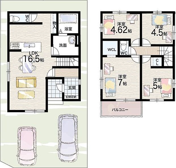 【4LDK】○深谷小学校・・・徒歩5分 ○東城陽中学校・・・徒歩15分