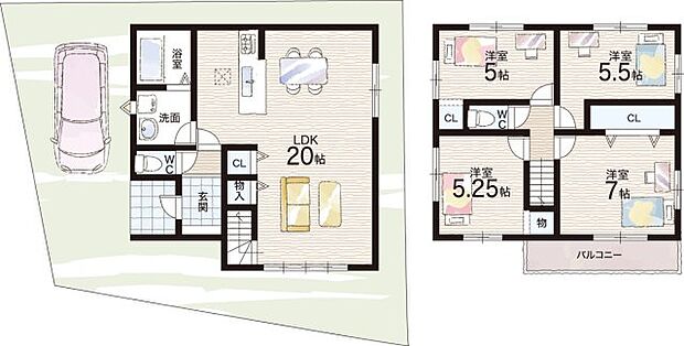 【4LDK】○桜台小学校・・・徒歩14分 ○第十中学校・・・徒歩29分
