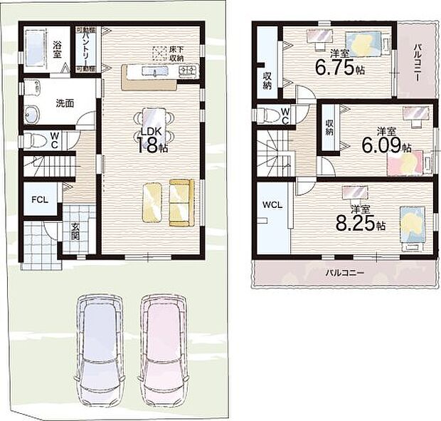 【3LDK】○向丘小学校・・・徒歩15分 ○上野芝中学校・・・徒歩10分
