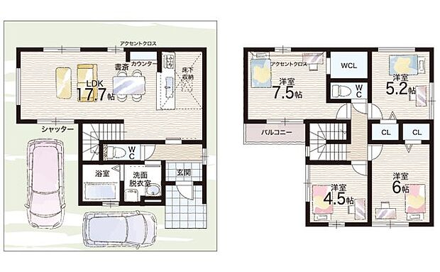 【4LDK】○高石小学校・・・徒歩9分 ○高石中学校・・・徒歩19分