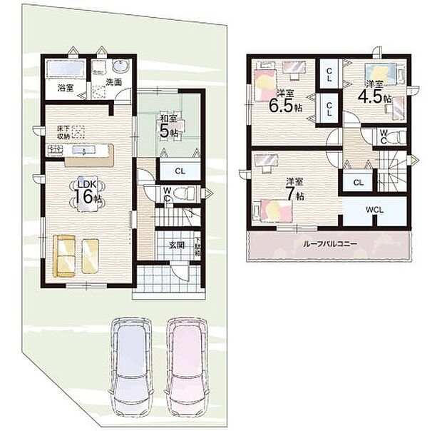【4LDK】○東市小学校・・・徒歩22分 ○都南中学校・・・徒歩23分