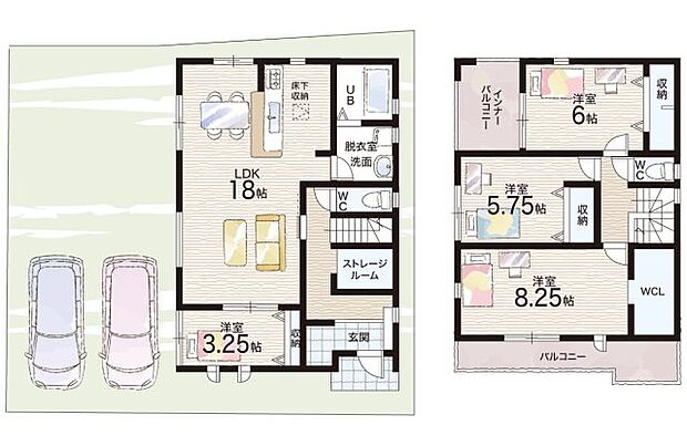 【4LDK】○生駒東小学校・・・徒歩15分 ○緑ヶ丘中学校・・・徒歩13分