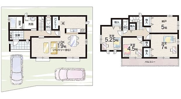 【3LDK+S(納戸)】○北山本小学校・・・徒歩3分 ○桂中学校・・・徒歩12s分