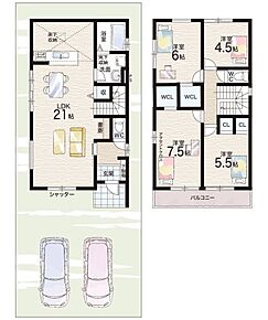 ○羽曳が丘小学校・・・徒歩5分 ○峰塚中学校・・・徒歩22分 